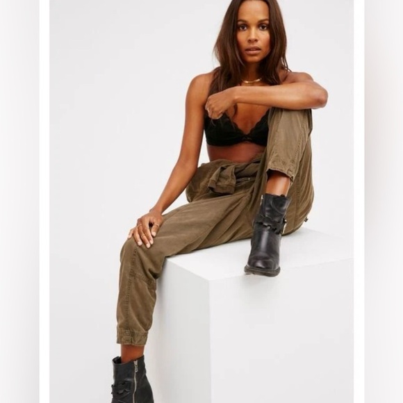 FREE PEOPLE FLEETWOOD FLIGHT SUIT ONE PIECE UTILITY JUMPSUIT SIZE 4 - Picture 3 of 11